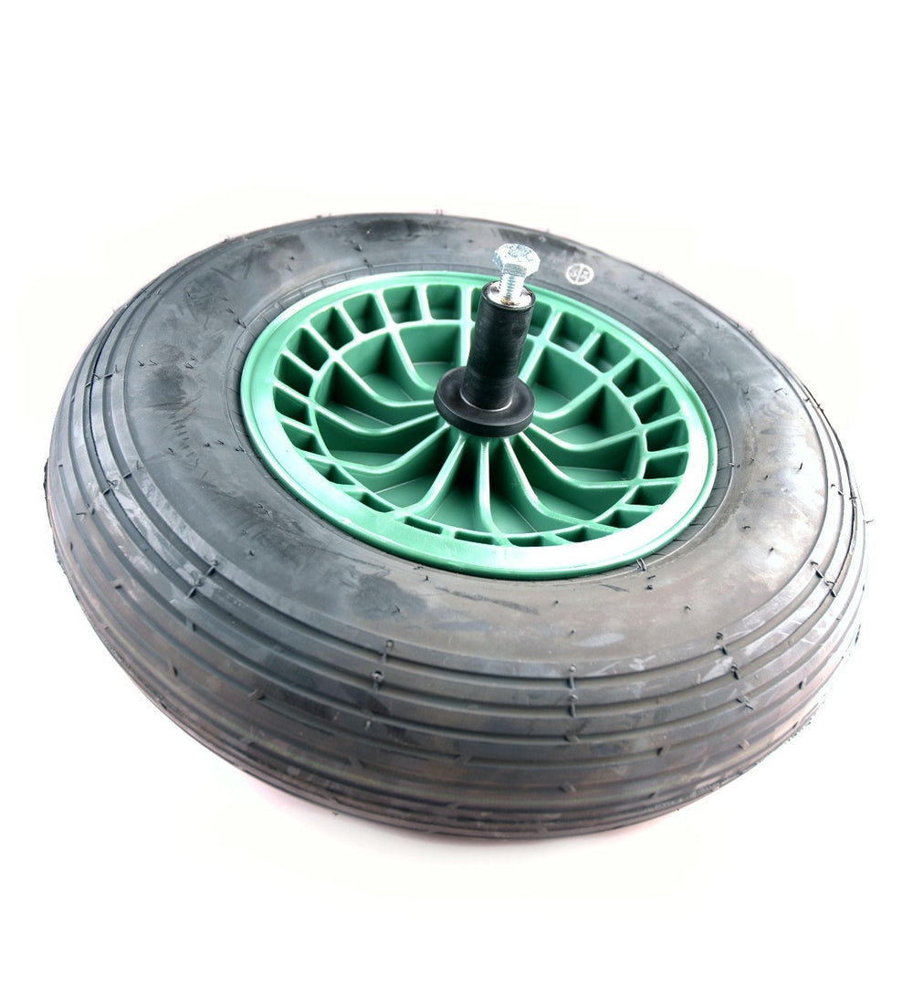 Fort producten wiel 4 80 4 00x8 2ply band kunststof velg groen as 20cm