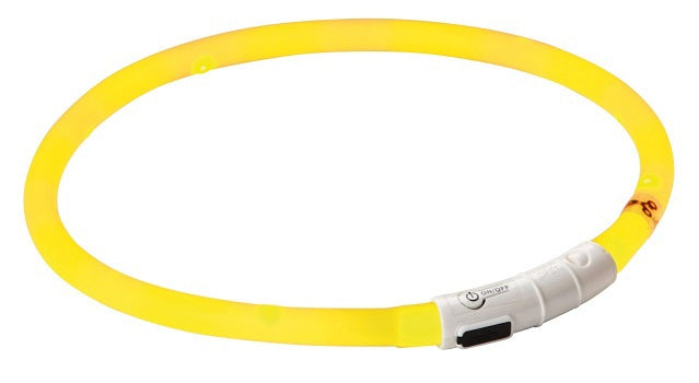Kerbl producten maxi safe led halsband geel lengte 55 cm
