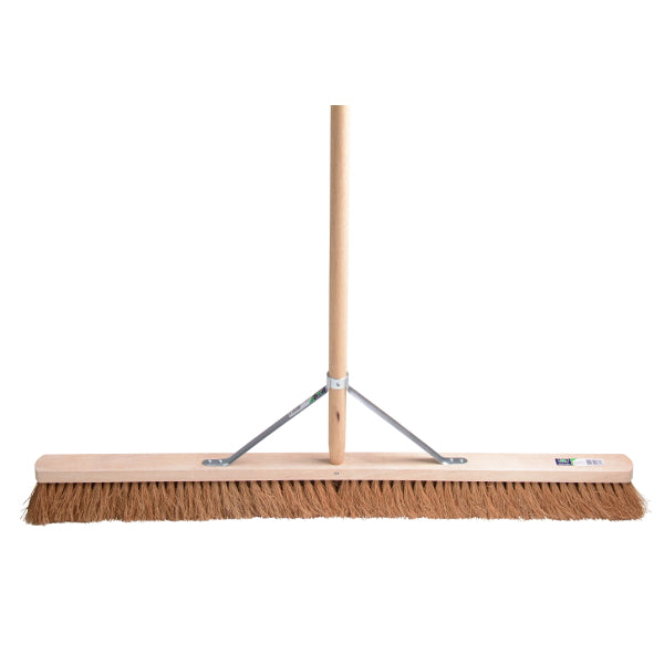 Mm eurotool producten kamer zaalveger fsc 100cm hout cocos mm met steel 160cm