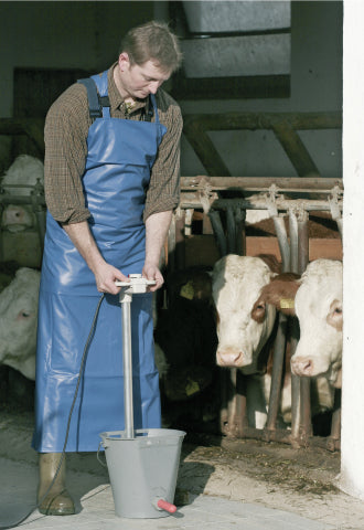 Producten melkschort 80x120cm blauw