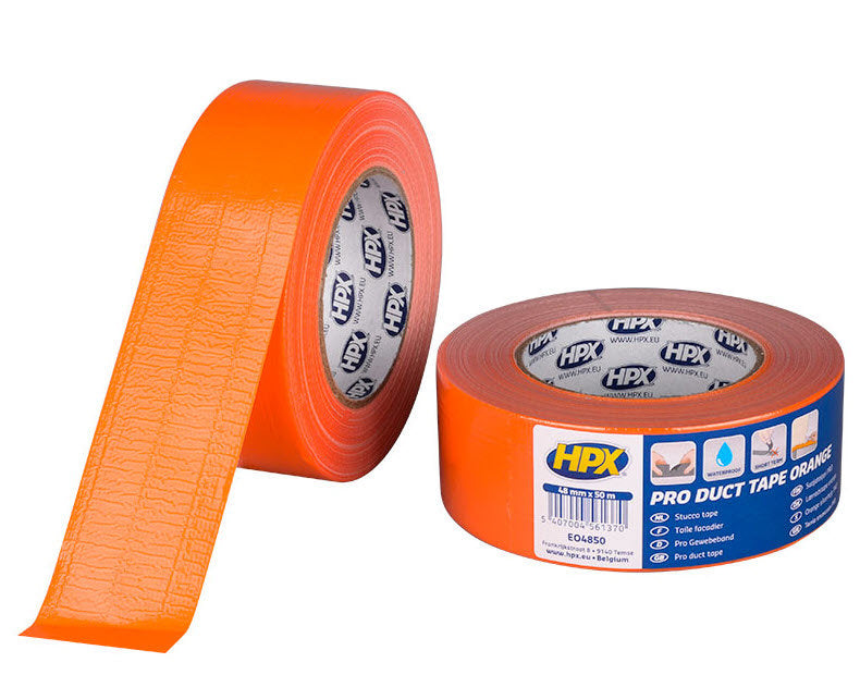 Hpx producten pro duct tape reparatietape oranje 48mm x 50m