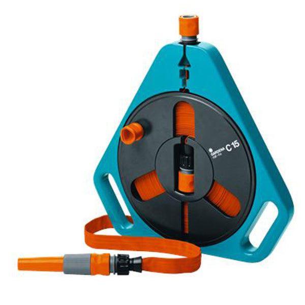 Gardena producten classic roll fix platte slang 15 met casette