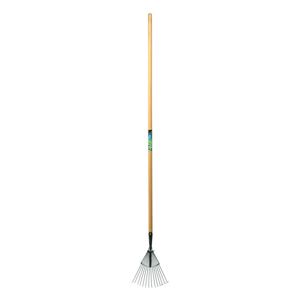 Mm eurotool producten gazonhark mm prof 14tds rond met steel 160cm