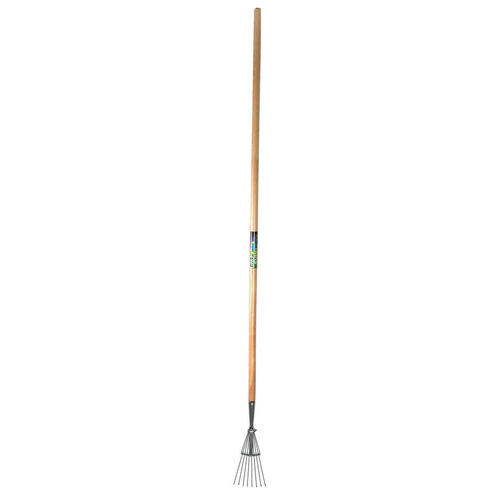 Mm eurotool producten gazonhark mm prof 8tds rond met steel 160cm
