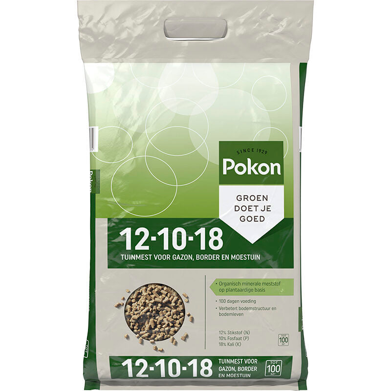 Pokon producten tuinmest 12 10 18 3 75kg organisch mineraal