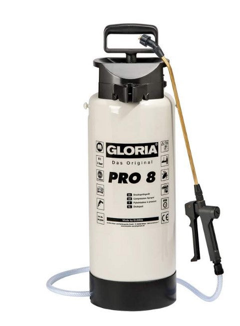 Gloria producten drukspuit pro 8 knst 8 liter oliebestendig