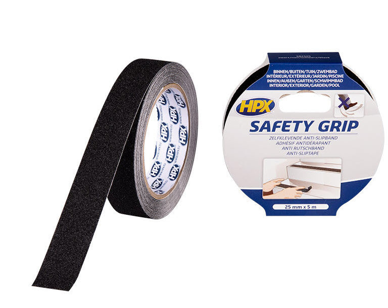 Hpx anti-slip tape | zwart | 50mm x 5m - sb5005 - sb5005