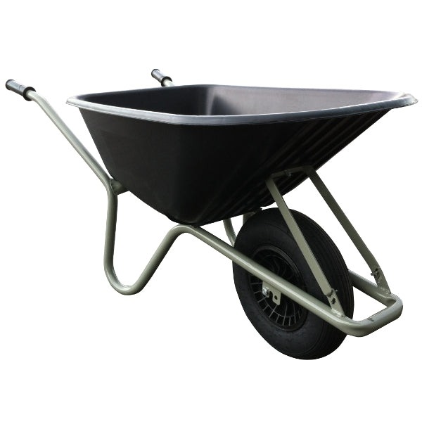 Fort producten kruiwagen allrounder 100l pp bak zwart grijs onderstel 1