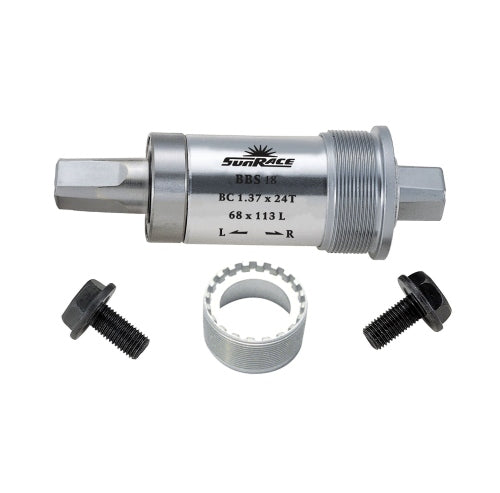 Boîtier de pédalier SunRace k.lager spiel. coupelle aluminium 127mm BSA
