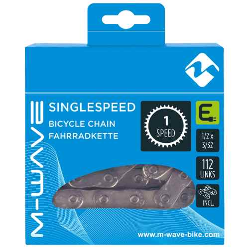 Chaîne M-Wave single speed E-Bike, 1 2x3 32 112L argent (paquet suspendu)