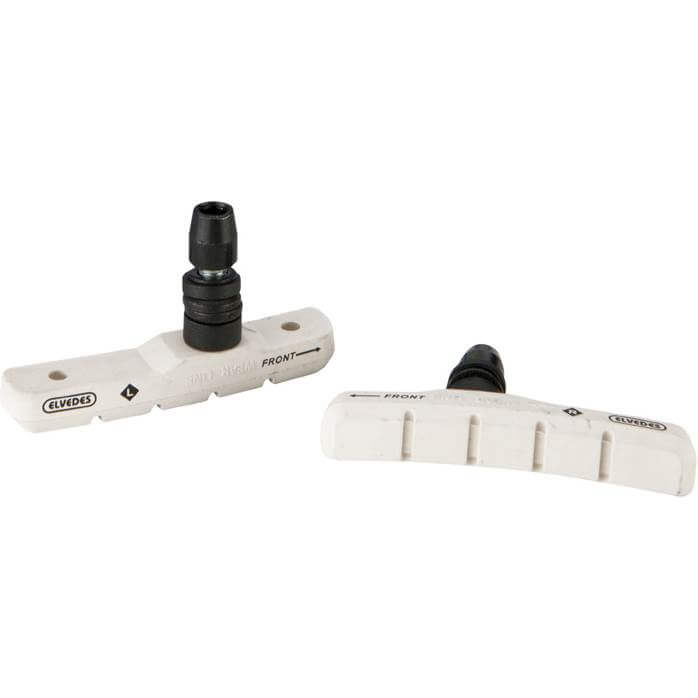 Jeu de plaquettes de frein Elvedes V-brake 72 mm - blanc (sur carte)