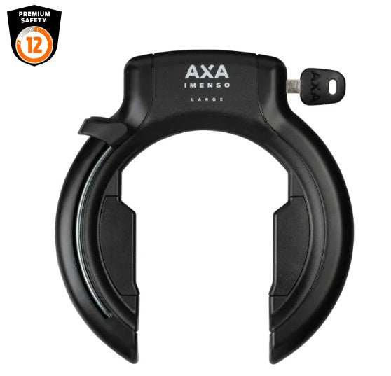 Axa ringslot imenso l zwart 75mm safety index 12 uitneembare sleutel **geen art**