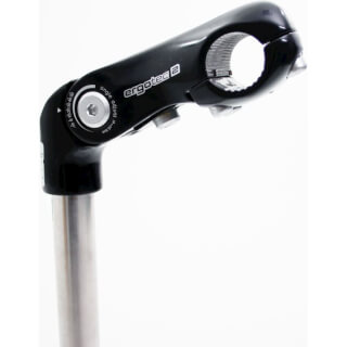 Ergotec stem Kobra adjustable stainless steel 25.4 300x90 25.4 mm - black silver