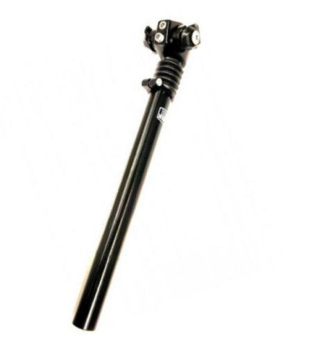 geveerde zadelpen ATB, 2 bouts bevestiging. 27,2zwart 300mm