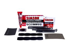 boîte de réparation Normal 8 x 6 cm aluminium rouge 10 pièces