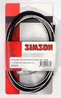 Simson Jeu de câbles de frein complet en acier inoxydable Shimano Rollerbrake noir