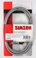 Simson rollerbrake remkabelset compleet RVS grijs op kaart