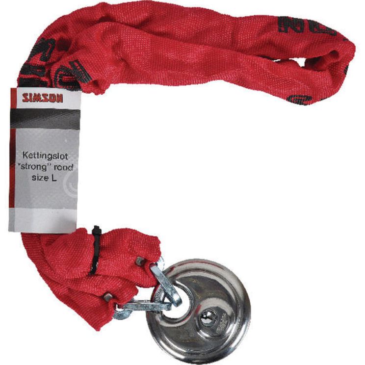 Simson Kettingslot 5,5x100 Rood-Zwart Discus