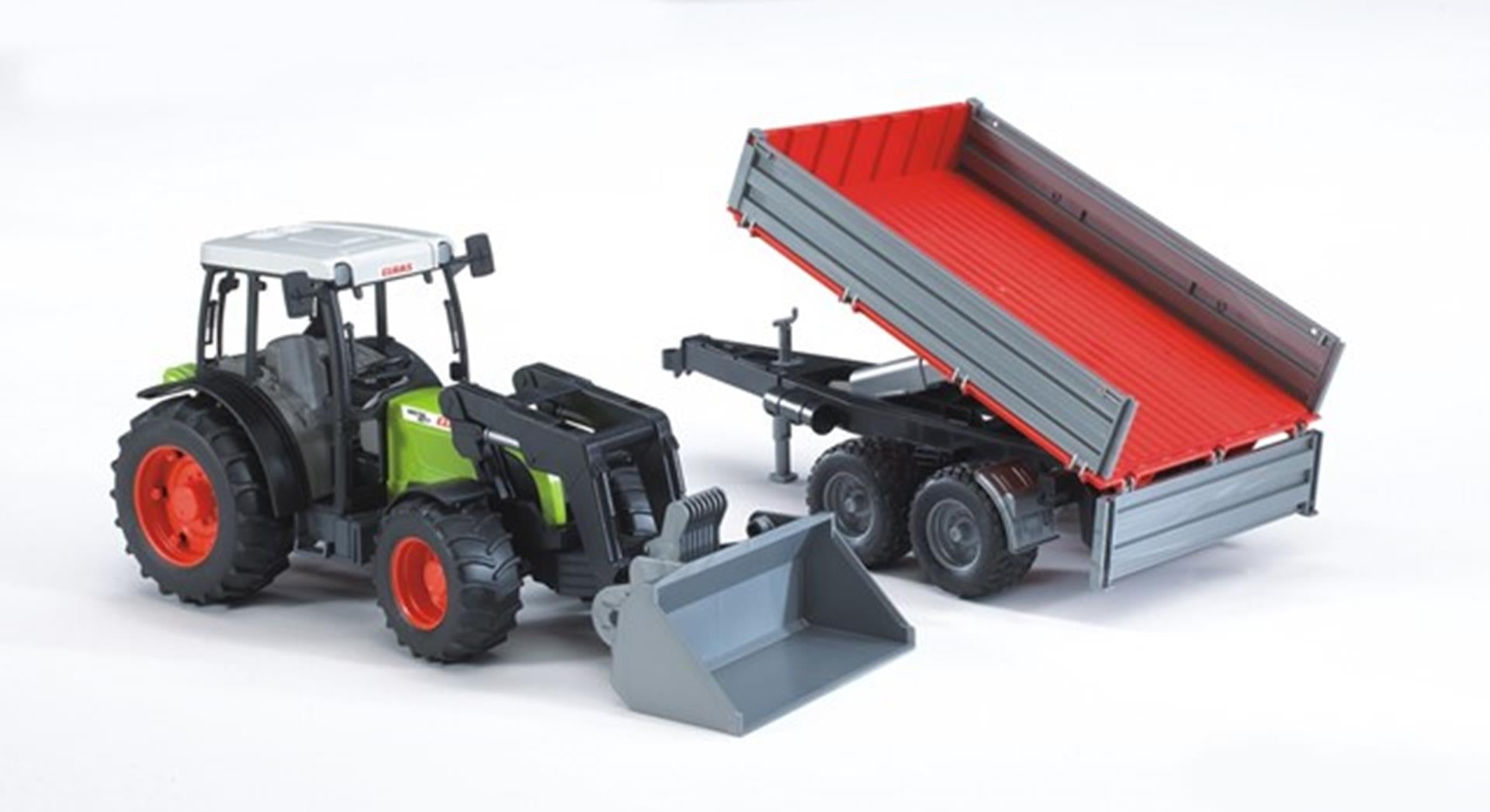 Bruder tractor claas nectis 267f met aanhanger
