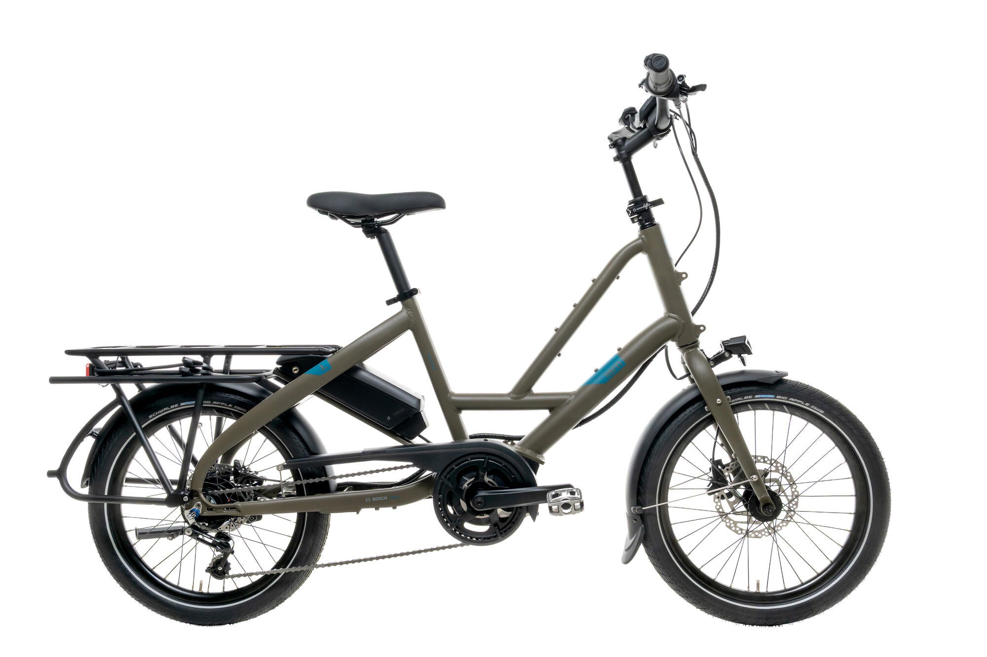 Tern elektrische compactfiets quick haul p9 (#1) ebike quick haul p9 9sp brown moss