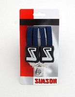 Snelbinder Trio Simson kort met 3 ordners - marine blauw