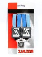 Snelbinder Trio Simson kort met 3 ordners - kobaltblauw