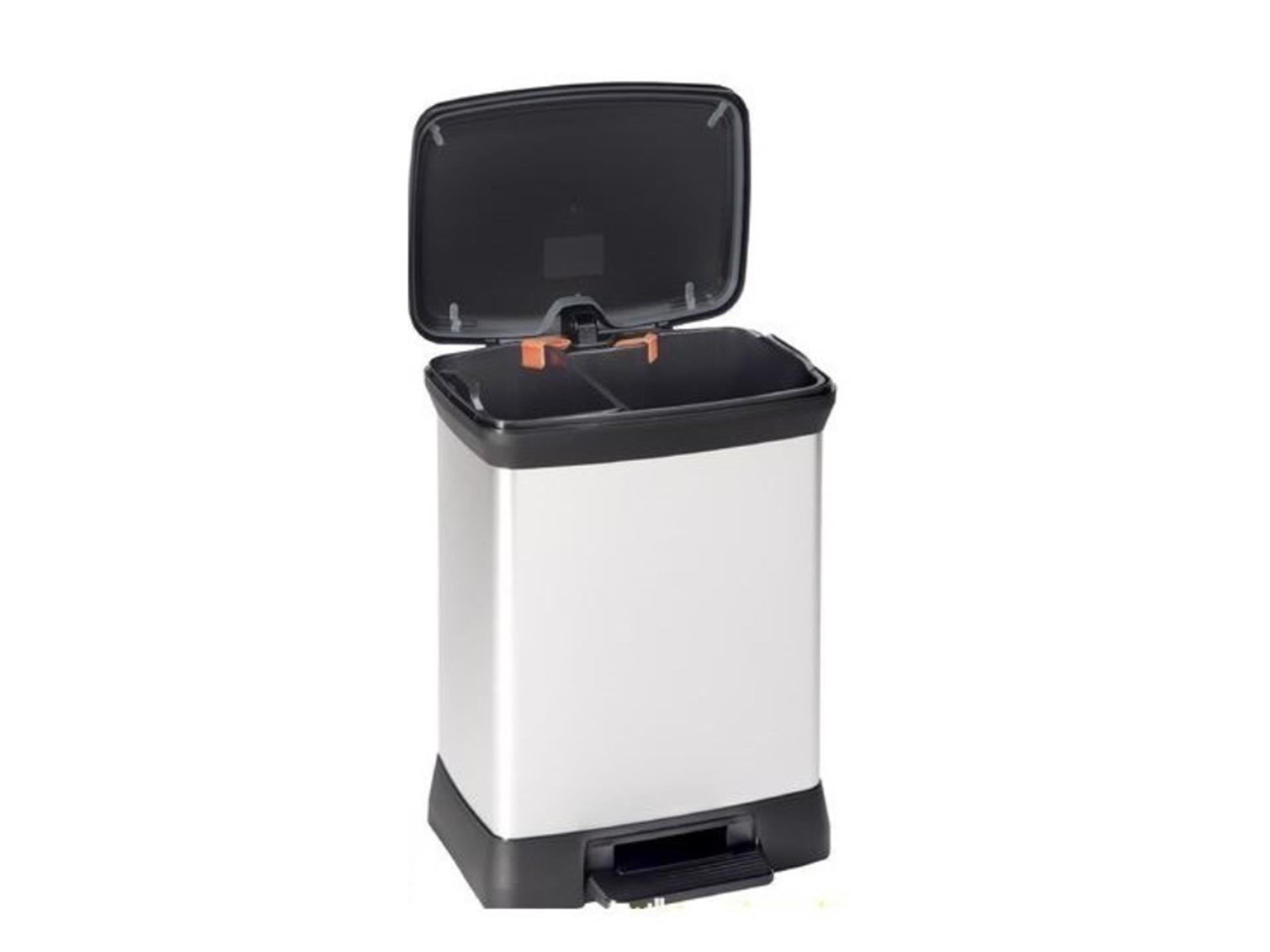 Curver decobin duo 10+18l zil zw