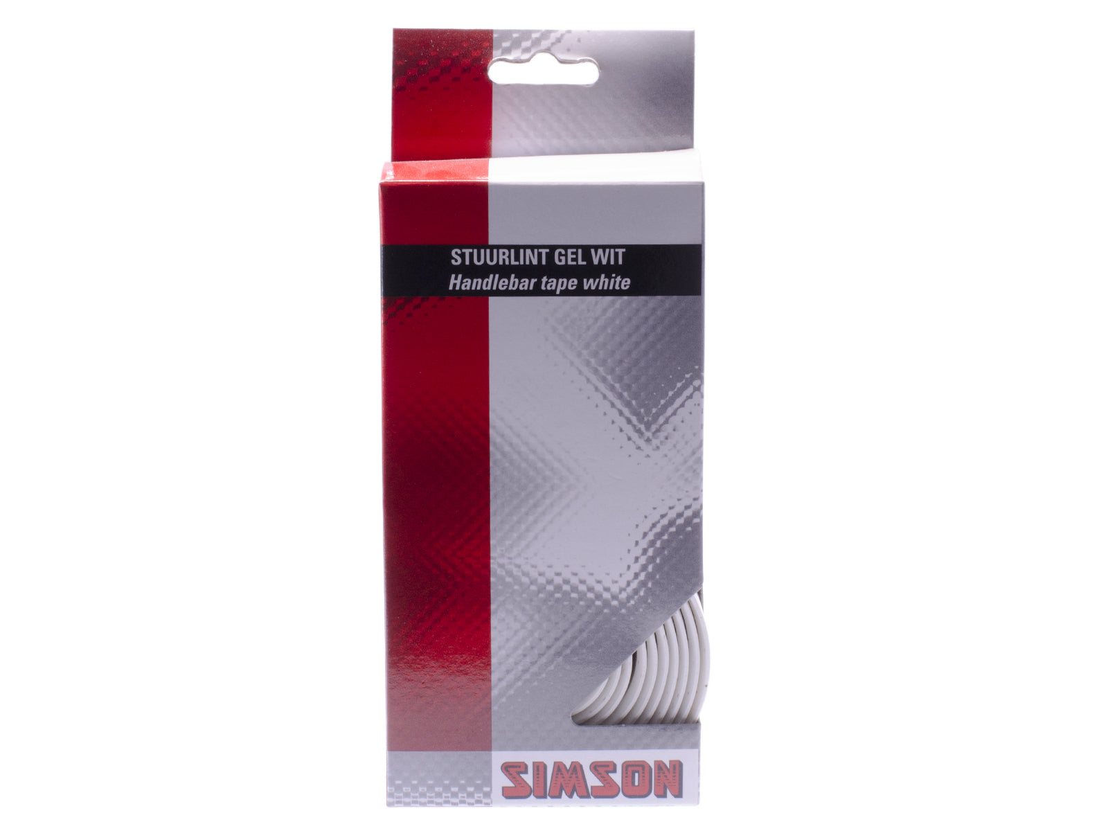 Simson Stuurlint Gel wit (racefiets, schokabsorberend, comfortabel)