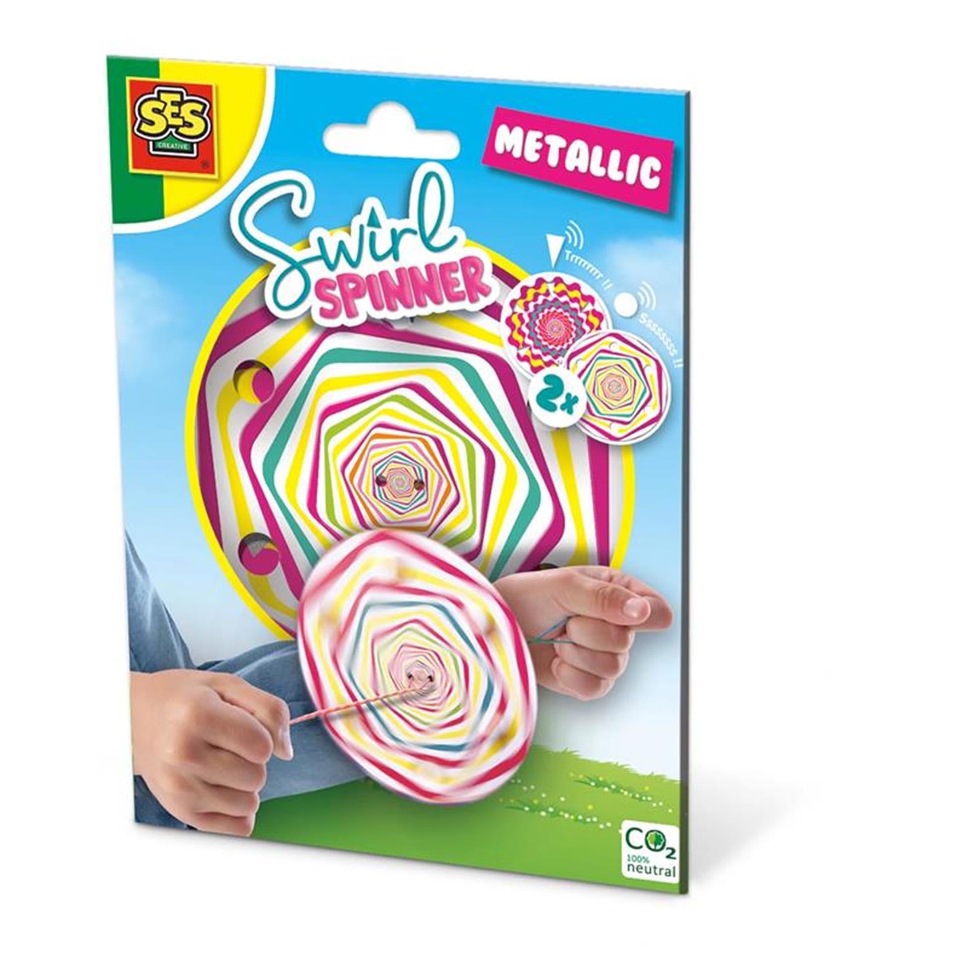 Maak je eigen swirl spinner metallic