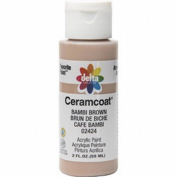 Delta • ceramcoat mat acrylic paint bambi brown