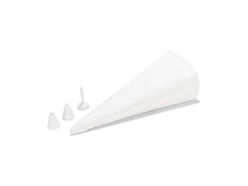 Patisse spuitzak perlon met 4 spuitmondjes 31cm
