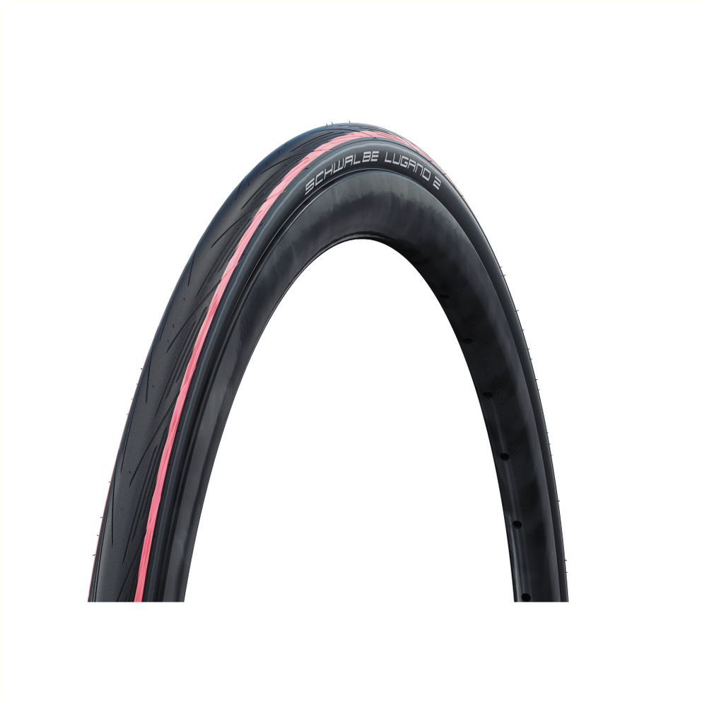 Pneu Schwalbe Lugano 2 K-Guard 28 x 1.00 25-622 - noir avec bandes rouges