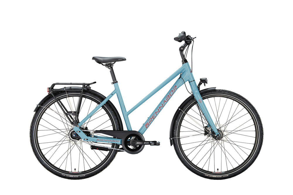 Brennabor trekkingfiets t-48 mod. 24 bike trekking t-48 28 50 trap. 8sp. blue burgundy