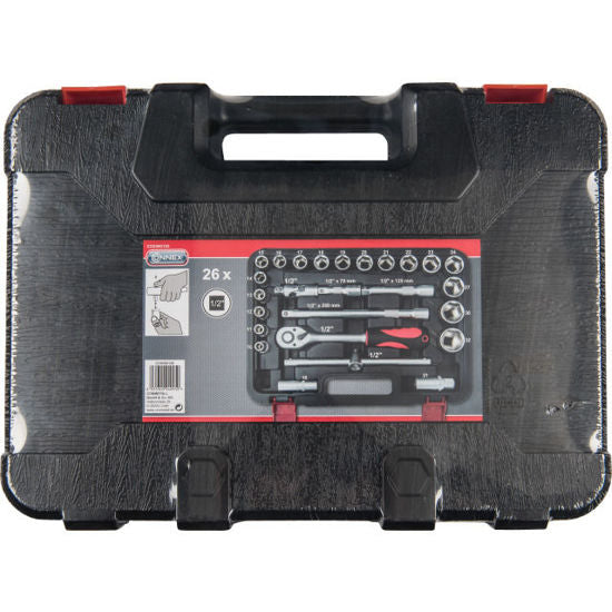 Connex dopsleutelset profi 12 26 delig