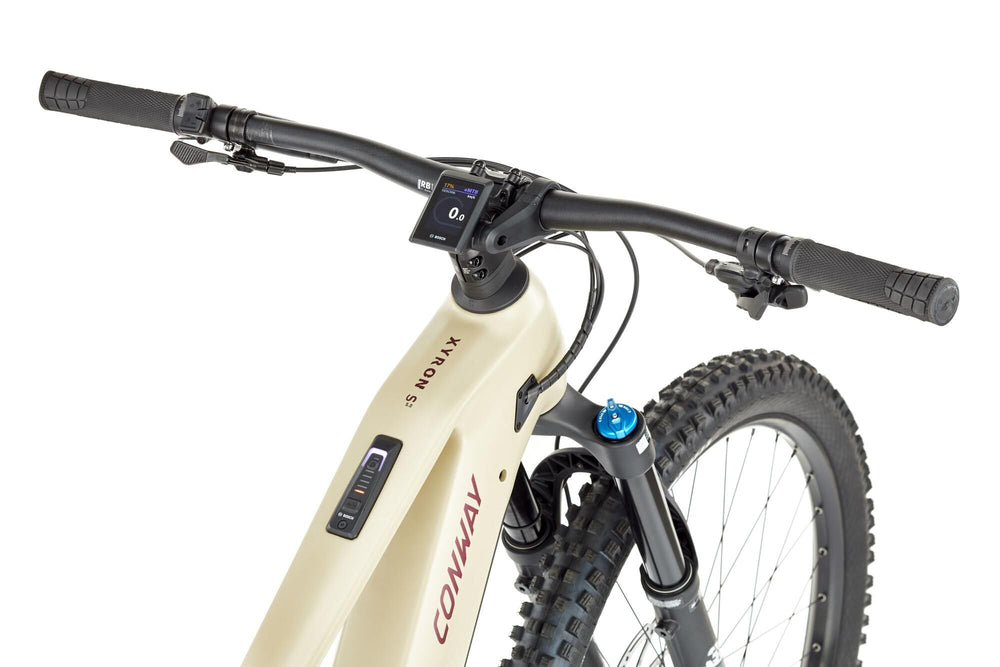 Conway elektrische mtb full-suspension xyron s 5.0 carbon (#1) ebike conw.xyron s5.0 ca. 29 27 12sp 52 des. plum