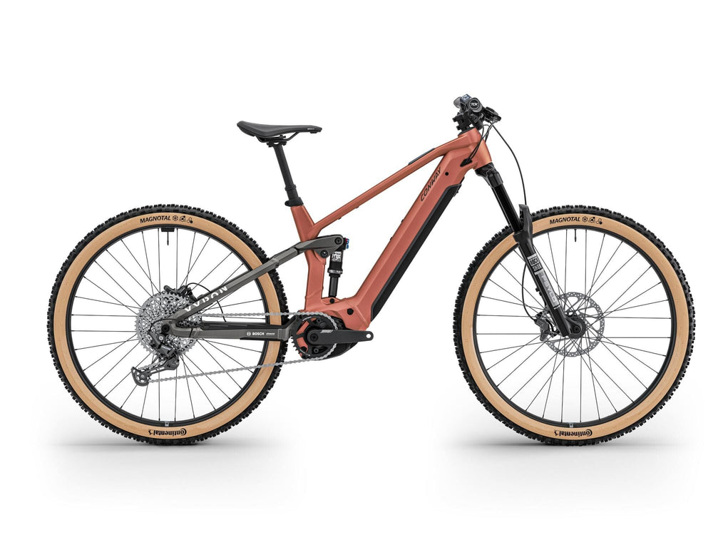 Conway elektrische mtb full-suspension xyron st 4.0 (#2) erad xyron st4.0 he.29 xl 12g red matt grey matt