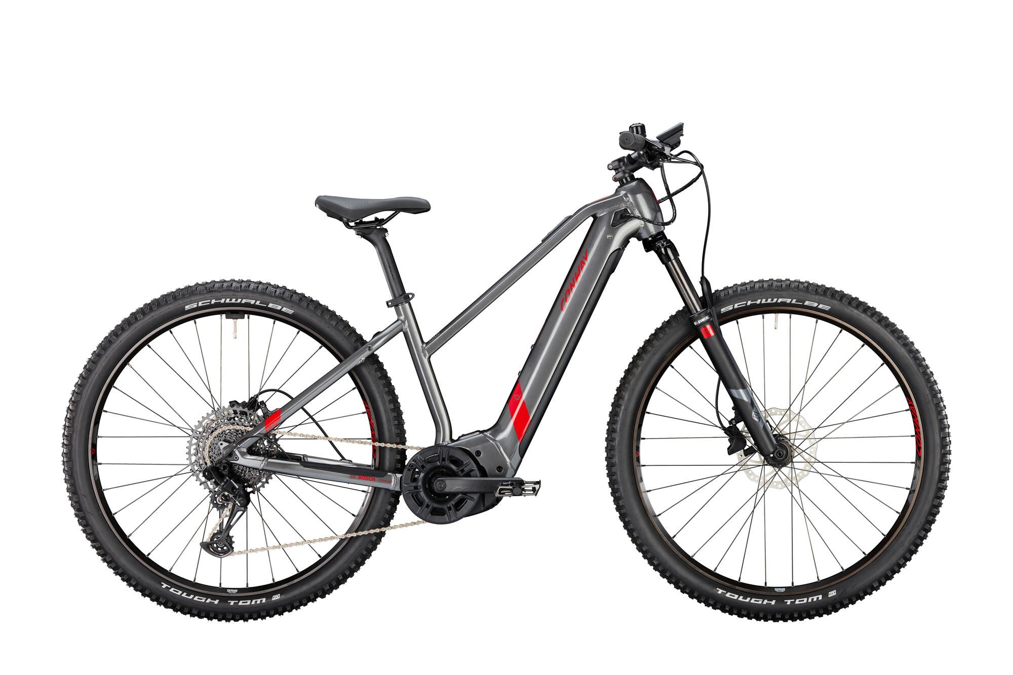 Conway elektrische mtb hardtail cairon s 4.0 mod. 24 ebike conw.cairon s 4.0 29 49 trap. 12sp grey red