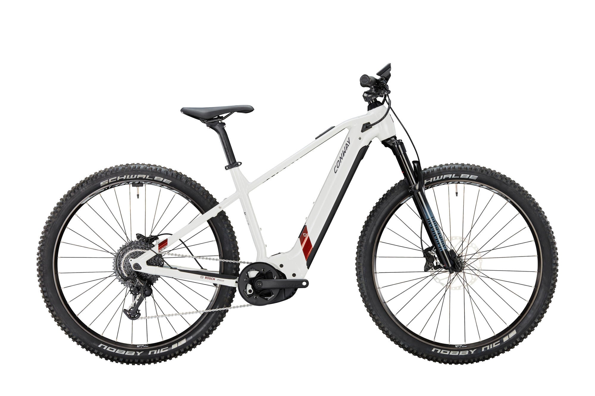 Conway elektrische mtb hardtail cairon s 8.0 mod. 23 ebike conw. cairon s 8.0 29 45 diam.11sp white cop