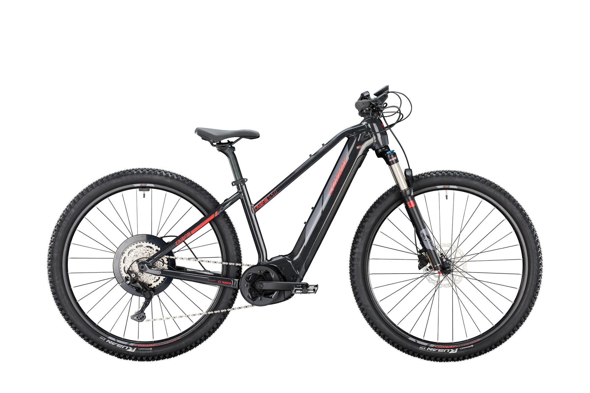 Conway elektrische mtb hardtail cairon s 5.0 mod. 24 ebike conw.cairon s 5.0 29 49 trap. 9sp black red