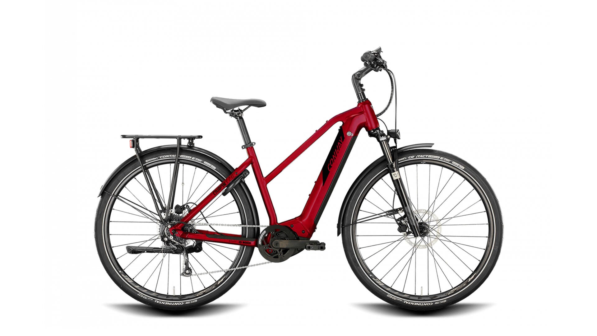 Conway elektrische trekkingfiets cairon t 2.0 625 mod. 22 ebike conw. cairon t 2.0 625 28 54 trap.9sp red bl