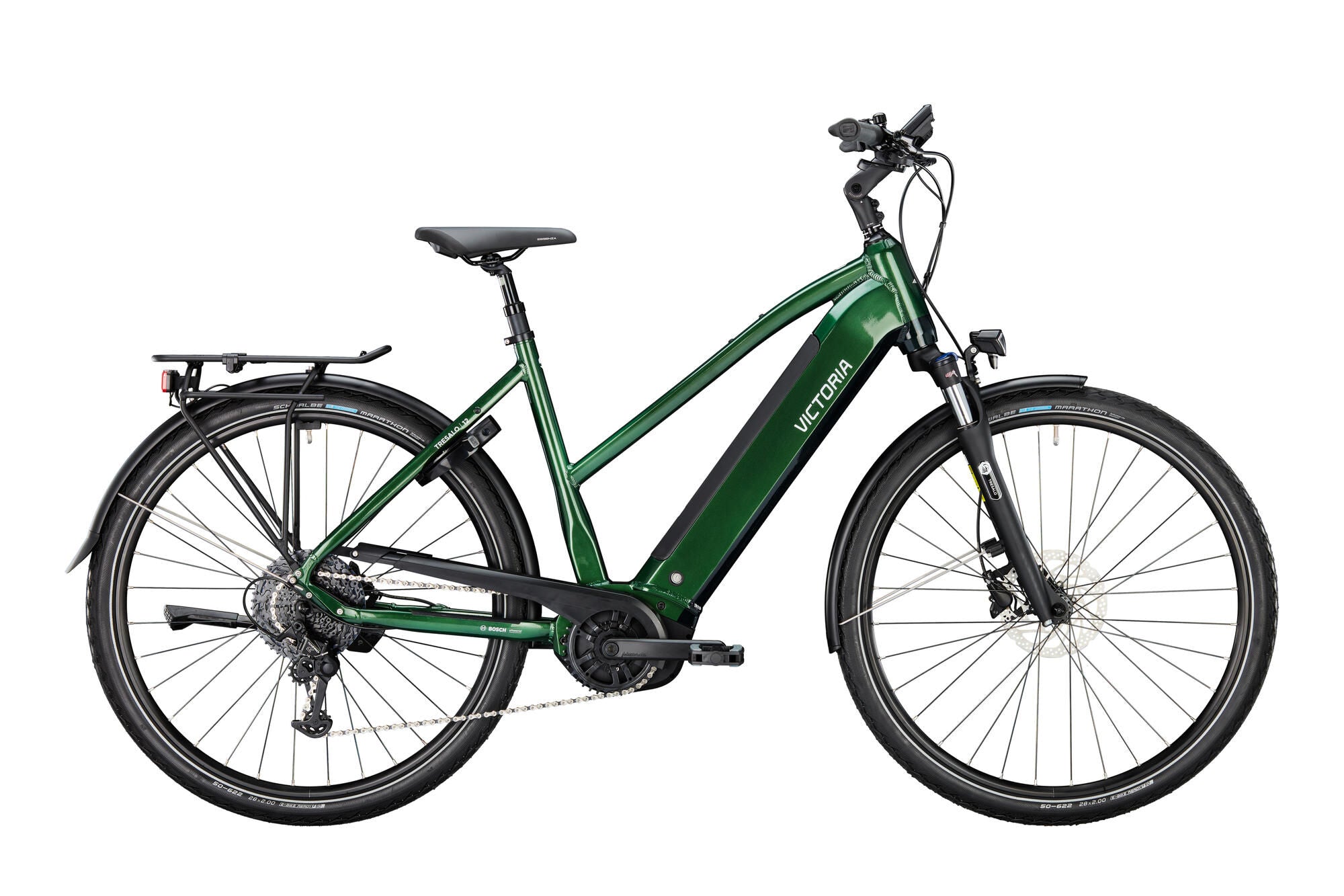 Victoria elektrische trekkingfiets tresalo 12 (#1) ebike vict. tresalo 12 28 48 9sp trap. green
