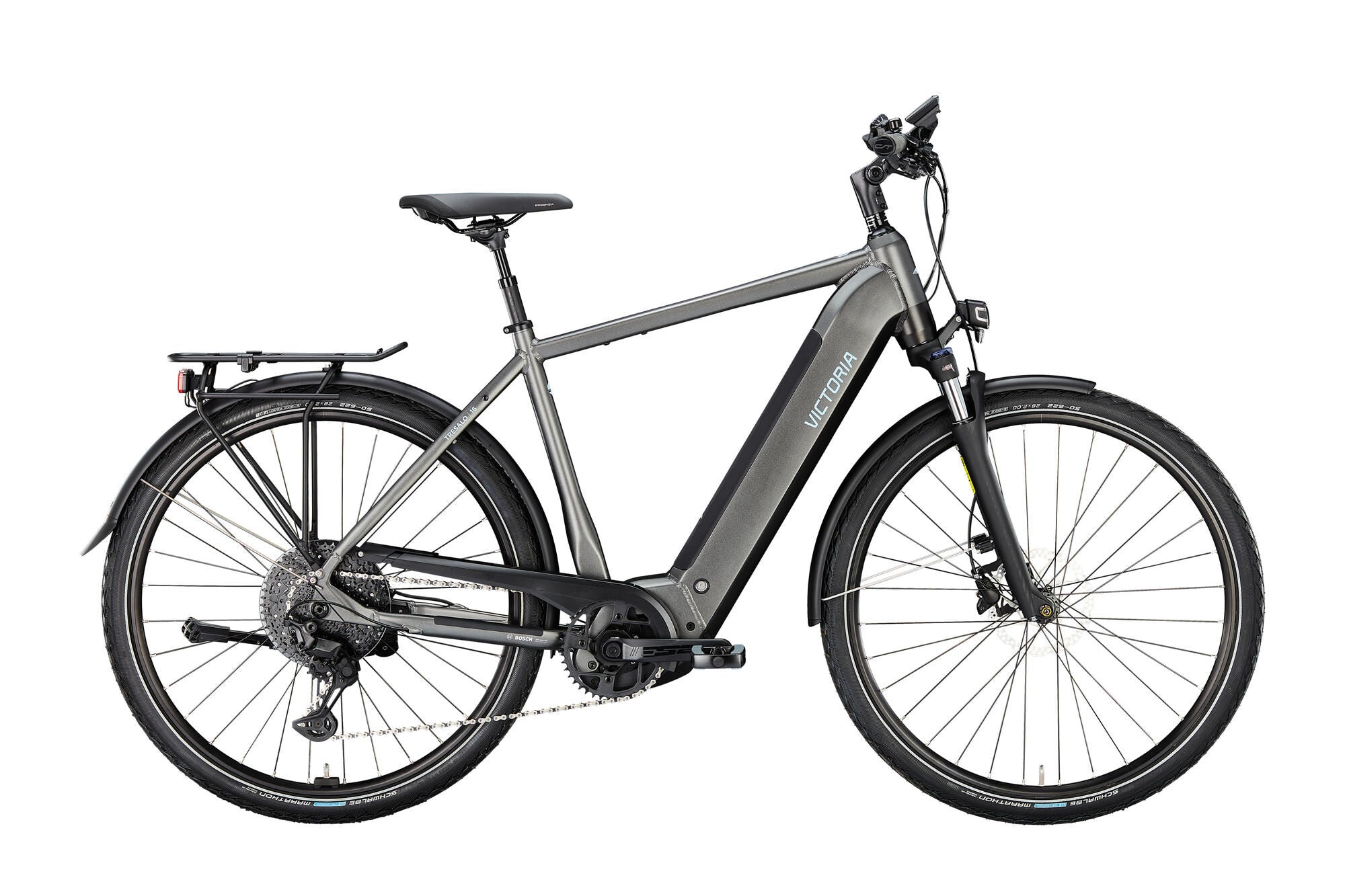 Victoria elektrische trekkingfiets tresalo 16 (#1) ebike vict. tresalo 16 28 50 11sp bat black