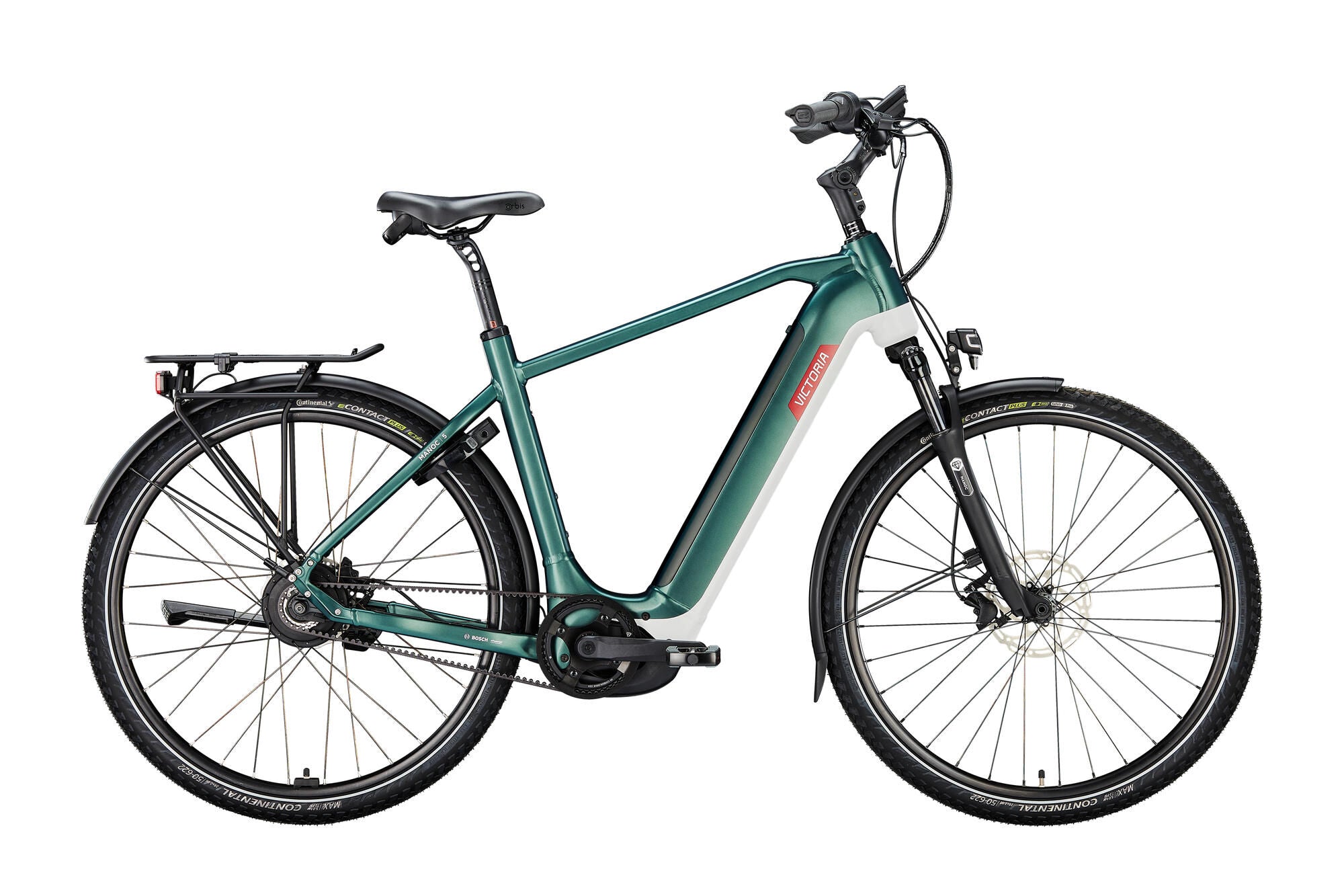 Victoria elektrische trekkingfiets manoc 5 mod. 24 ebike manoc 5 28 58 gents env. green matt