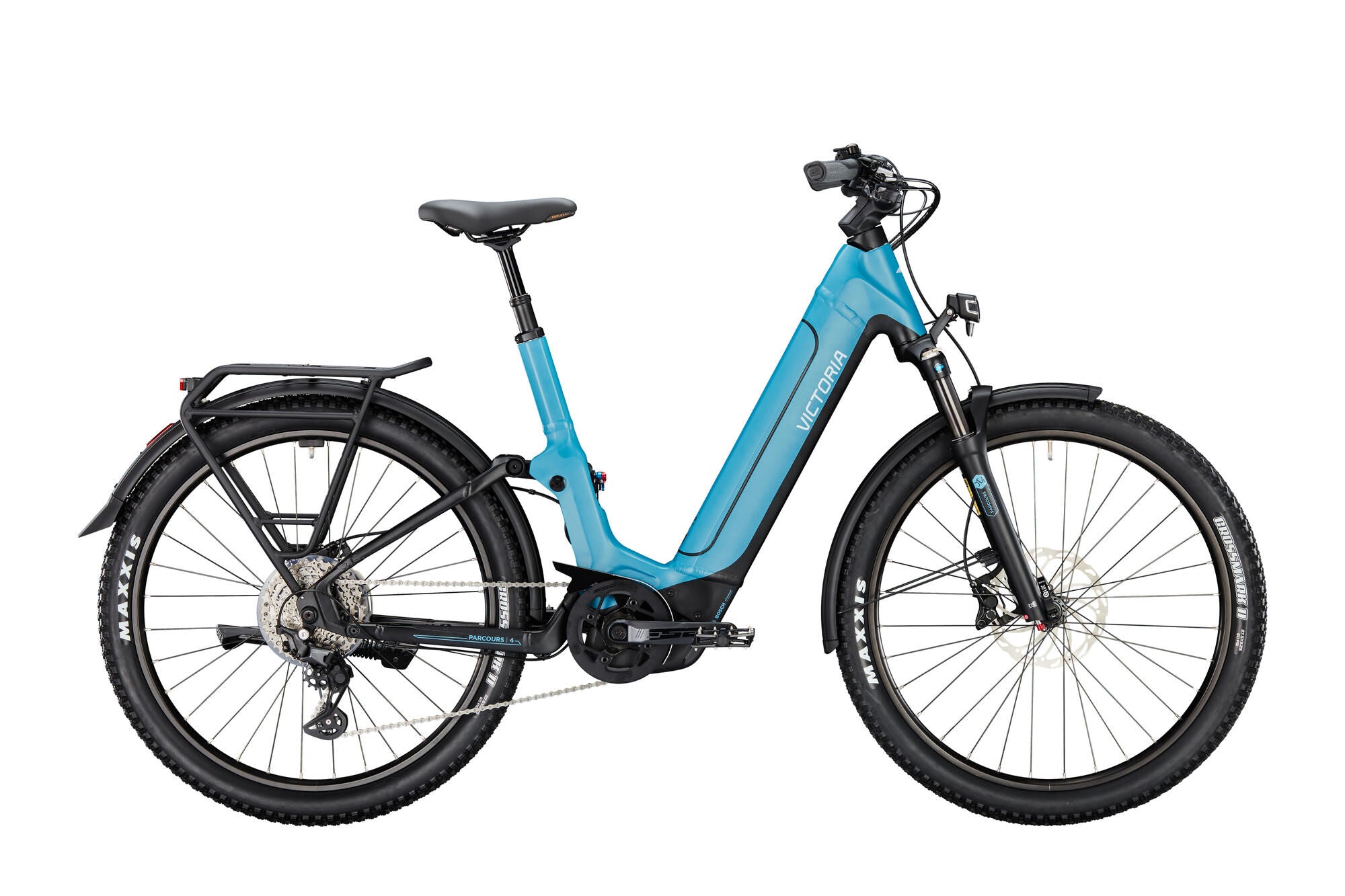 Victoria elektrische full suspension parcours 4 (#1) ebike vict.parcours 4 28 56 10sp wave blue