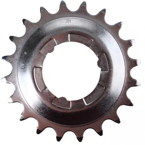 Pignon 20T moyeu interne Shimano - argent