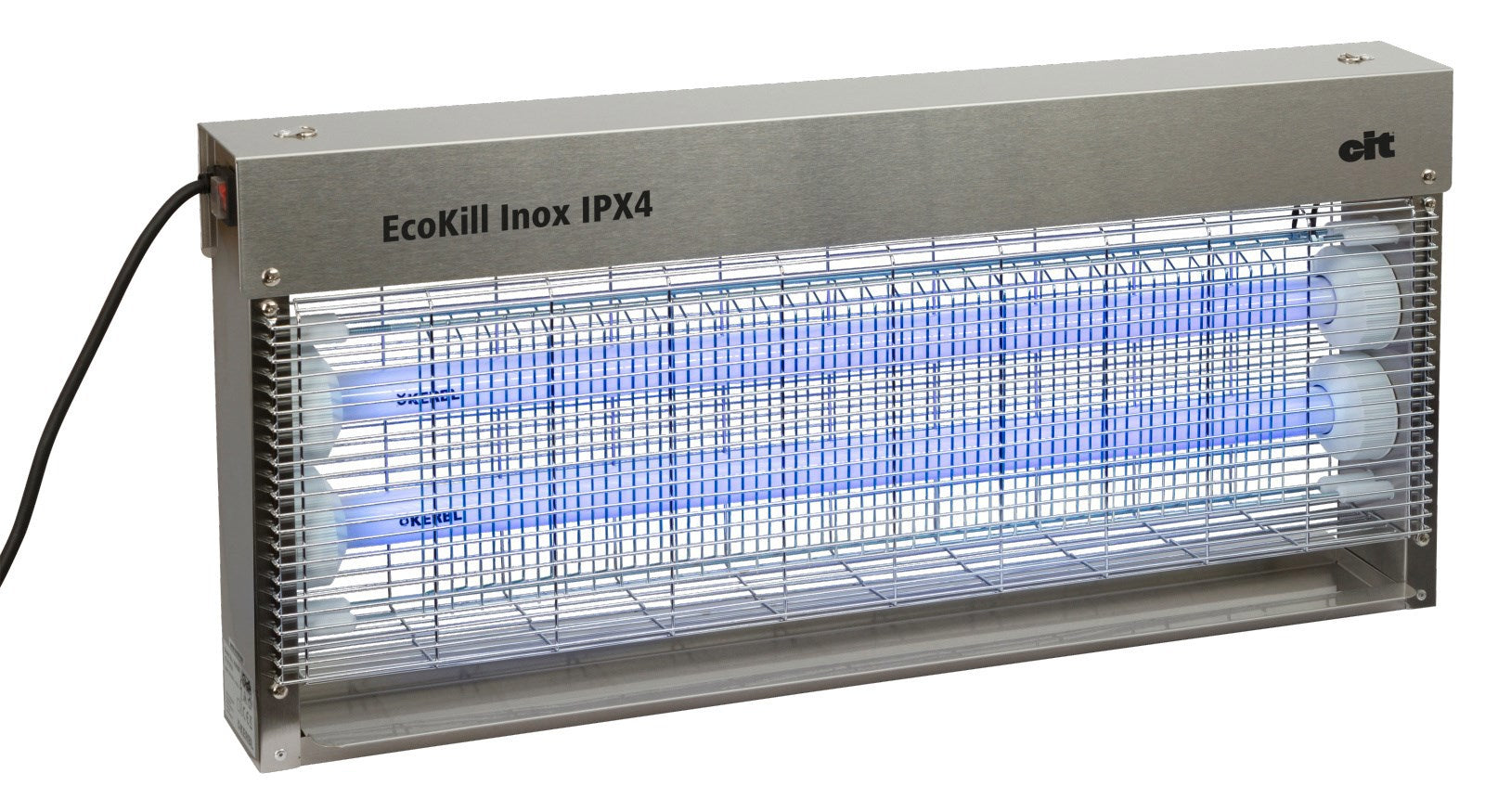 Ecokill elektr vliegenkast inox ipx4 2 x 20w