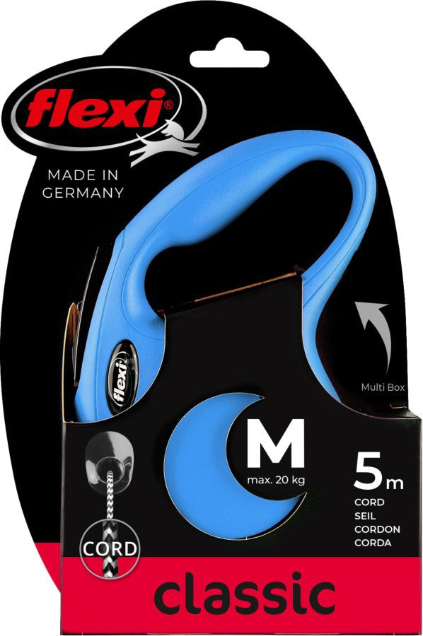 Producten flexi rollijn new classic koord blauw m5 meter tot 20kg