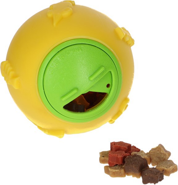 Producten snackbal voor katten oe 7 5 cm geel