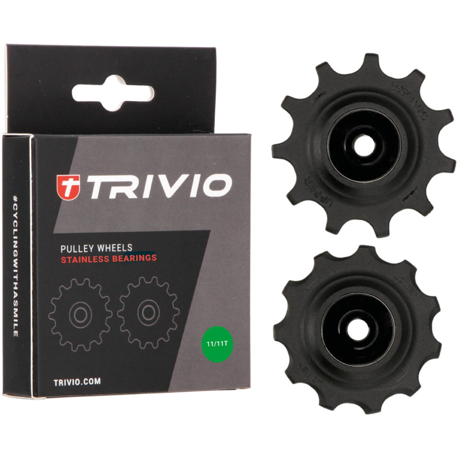 Trivio - derailleurwieltjes 11 11t stainless lagers