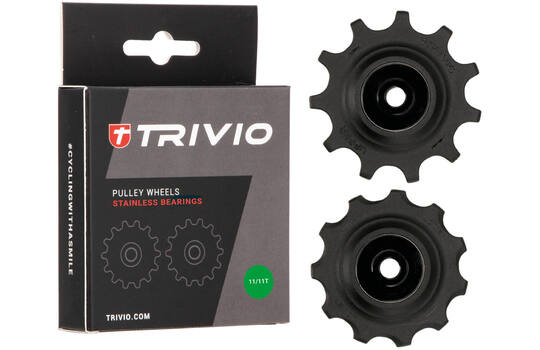 Trivio - derailleurwieltjes 11 11t stainless lagers